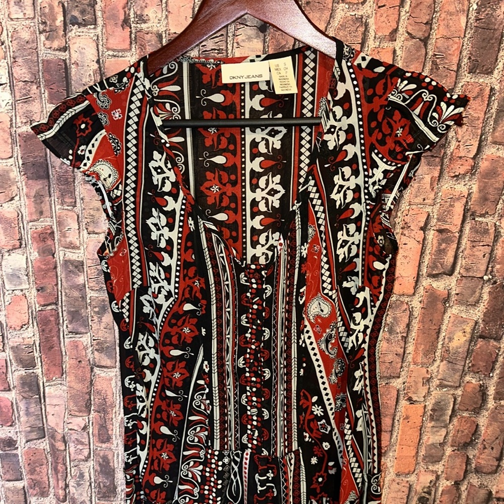 Dkny Jeans Women's Multi-Patterned Button Lightwe… - image 2